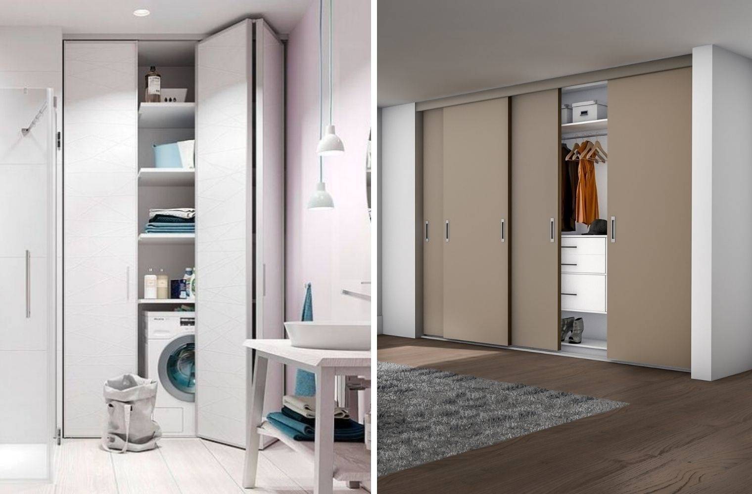 Schuifdeurkast met aluminium frame