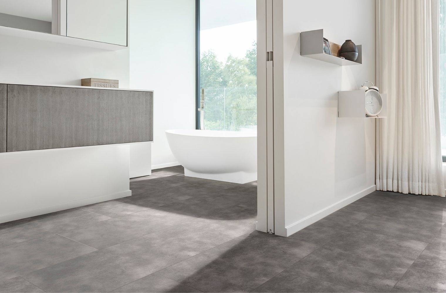 PVC vloeren in badkamer