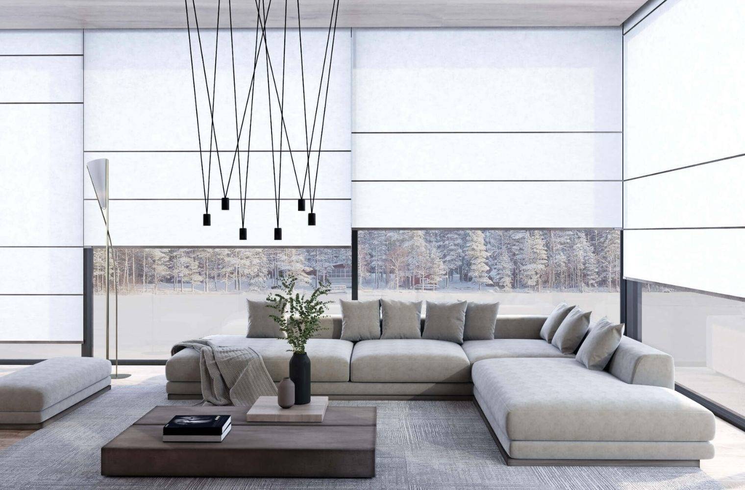 Wood & Washi Rollor blind systeem