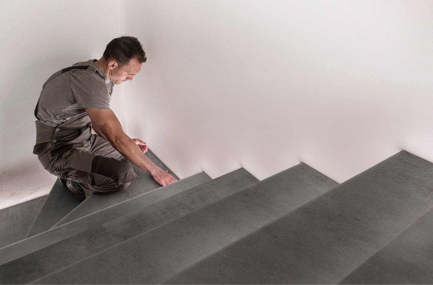 Marmoleum op de trap