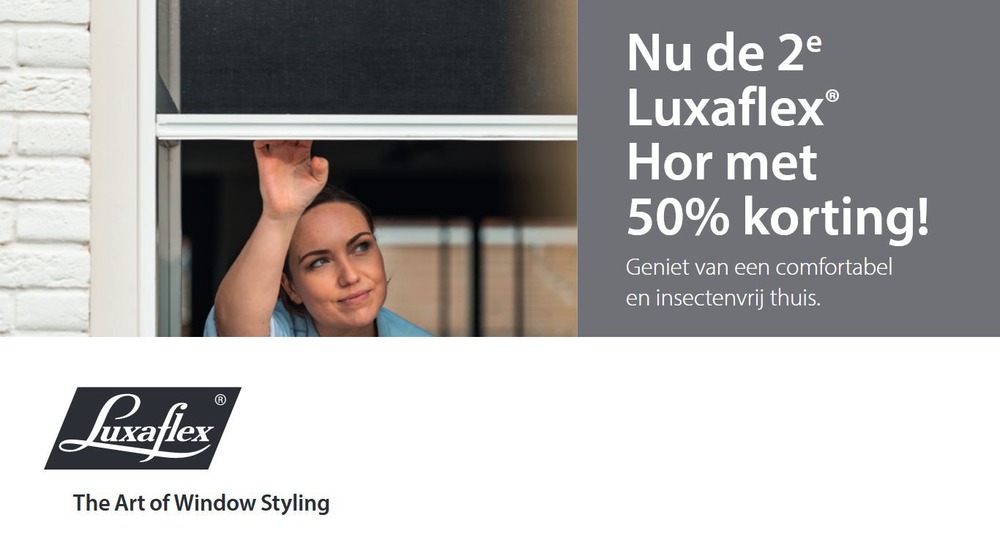 Luxaflex actie Binnenspecialist