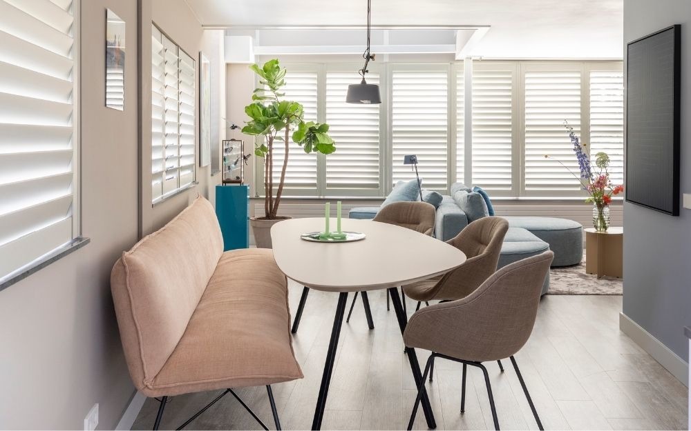 Shutters woonkamer Binnenspecialist